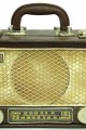 Dekoratif Metal Radyo Bavul Vintage Dekoratif Hediyelik