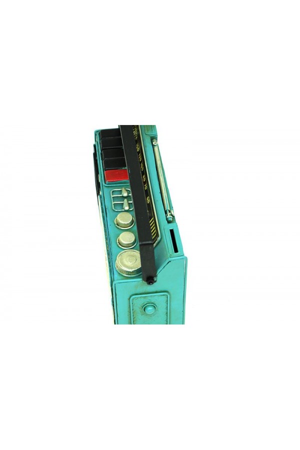 Dekoratif Metal Radyo Kumbara Vintage Biblo Hediyelik