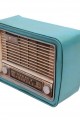 Dekoratif Metal Radyo Kumbaralı Vintage Hediyelik