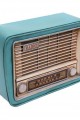 Dekoratif Metal Radyo Kumbaralı Vintage Hediyelik
