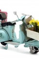 Dekoratif Metal Scooter Önü Sepetli