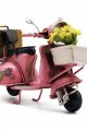 Dekoratif Metal Scooter Önü Sepetli