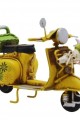 Dekoratif Metal Scooter Önü Sepetli