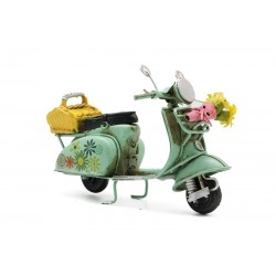 Dekoratif Metal Scooter Önü Sepetli