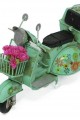 Dekoratif Metal Scooter Sepetli
