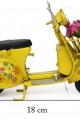 Dekoratif Metal Scooter Sepetli