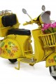 Dekoratif Metal Scooter Sepetli