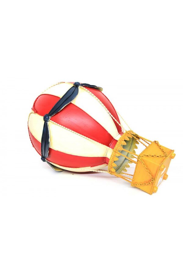 Dekoratif Metal Sıcak Hava Balonu Vintage Biblo Ev Ofis Hediyelik
