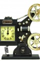 Dekoratif Metal Sinemaskop Saat Vintage Hediyelik