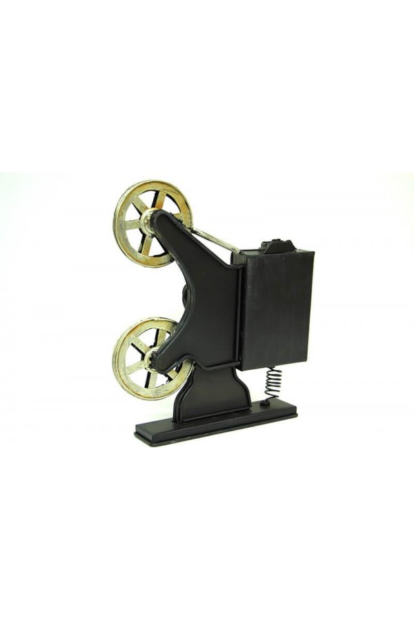 Dekoratif Metal Sinemaskop Saat Vintage Hediyelik