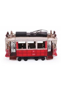 Dekoratif Metal Taksim Tramvay Vintage Biblo Hediyelik