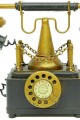 Dekoratif Metal Telefon Kumbaralı Biblo Hediyelik