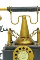 Dekoratif Metal Telefon Kumbaralı Biblo Hediyelik