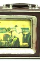 Dekoratif Metal Televizyon Bavul Vintage Biblo Hediyelik