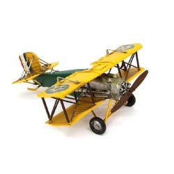 Dekoratif Metal Uçak Çift Kanatlı Dekoratif Biblo Hediyelik