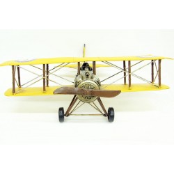 Dekoratif Metal Uçak Çift Kanatlı Biblo Dekoratif Hediyelik Dekoratif Metal Uçak Çift Kanatlı Biblo Dekoratif Hediyelik