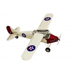 Dekoratif Metal Uçak Çift Kanatlı Vintage Ev Ofis Hediyelik