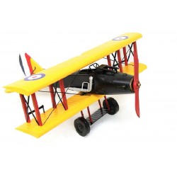 Dekoratif Metal Uçak Çift Kanatlı Vintage Ev Ofis Hediyelik