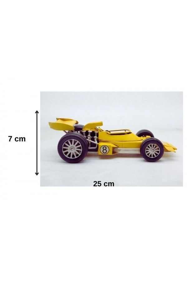 Dekoratif Metal Yarış Arabası