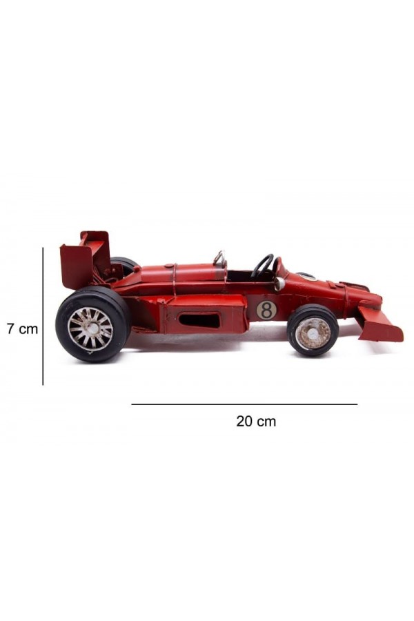 Dekoratif Metal Yarış Arabası