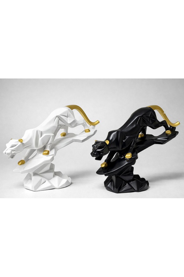 Dekoratif Polyester Panter Figürü