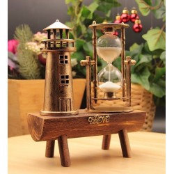 Deniz Feneri Tasarımlı Kum Saati Dekor Hediyelik S-13