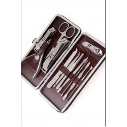 Deri Çantalı 12'li Manikür Seti Deri Çantalı 12'li Manikür Seti