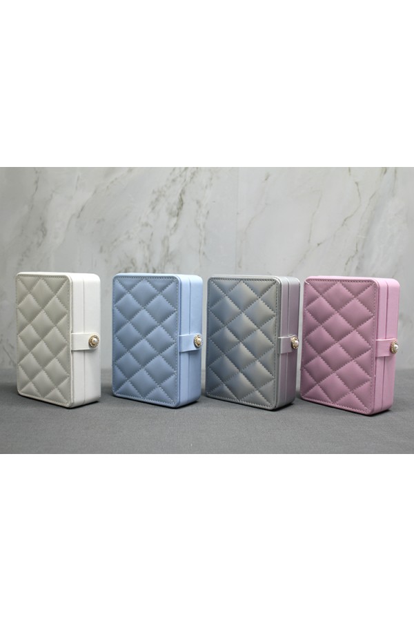 Deri Kaplamalı Makyaj Ve Takı Kutusu