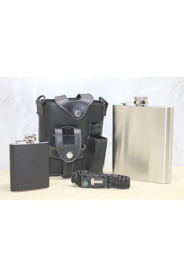 Deri Kılıflı Matara Seti