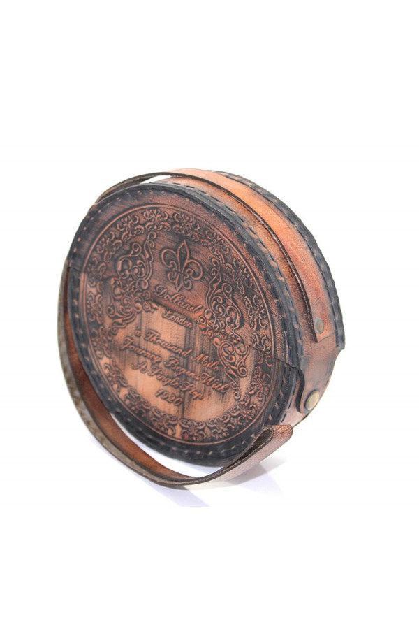 Deri Kılıflı Pirinç Pusula