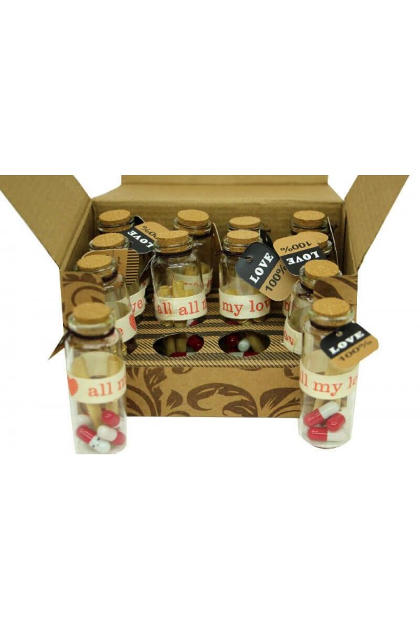Dilek Şişesi Love 12'li Paket Hediyelik