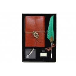 Divit Hokka Defter Ve Tüylü Kalem Seti Hediyelik