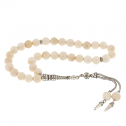 Doğaltaş Metal Püsküllü Sedef Taşlı Tesbih Doğaltaş Metal Püsküllü Sedef Taşlı Tesbih