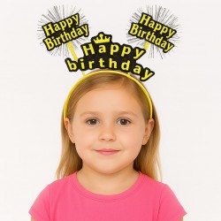 Doğum Günü Kutlaması İçin Sarı Taç – Işıltılı Yazılı Parti Tacı Doğum Günü Kutlaması İçin Sarı Taç – Işıltılı Yazılı Parti Tacı