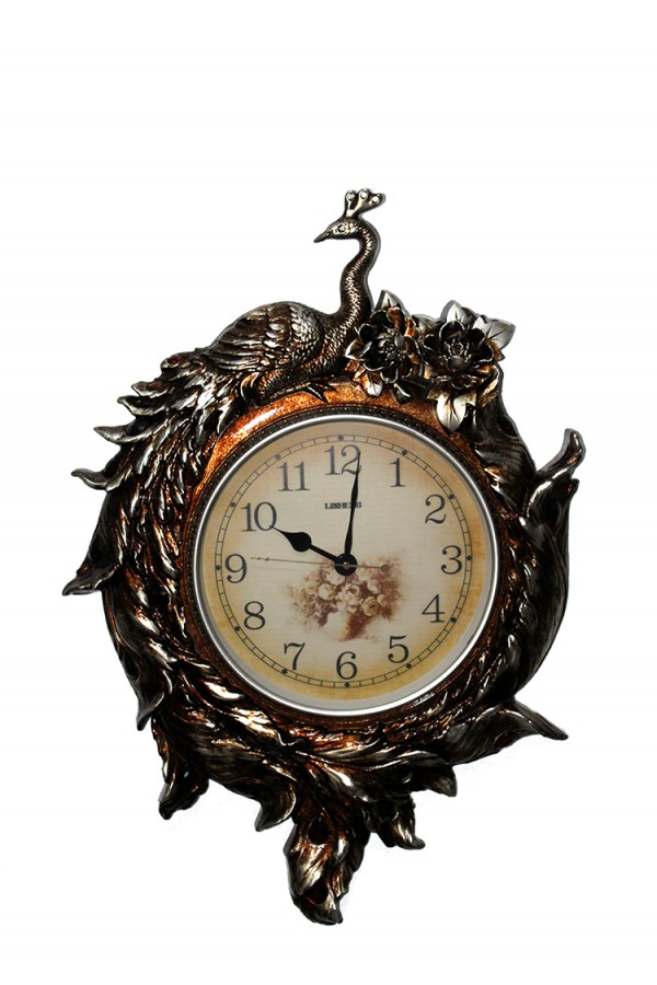 Duvara Asmalı Tavuskuşu Saat