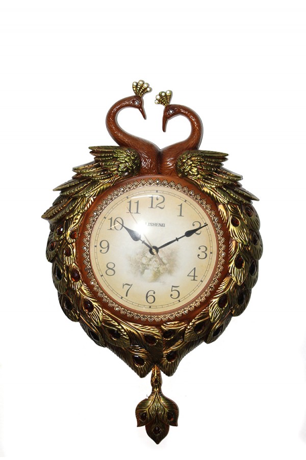 Duvara Asmalı Tavuskuşu Saat
