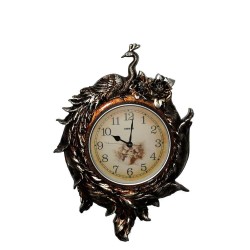 Duvara Asmalı Tavuskuşu Saat Dekoratif Hediyelik Duvara Asmalı Tavuskuşu Saat Dekoratif Hediyelik