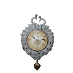 Duvara Asmalı Tavuskuşu Saat Dekoratif Hediyelik Duvara Asmalı Tavuskuşu Saat Dekoratif Hediyelik