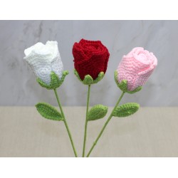 El Örgüsü Tekli Gül