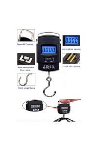 Elektronik Dijital El Kantarı 50 Kg Terazi Tartı 10 Gr Hassasiyet