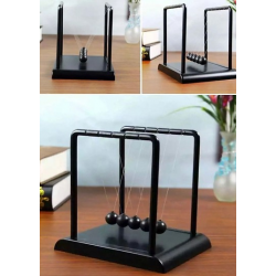 Ev Ofis Dekorasyonu Büyük Boy Newton Masa Süsü Metal Sarkaç Topu