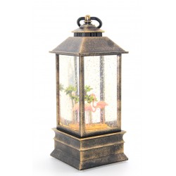 Flamingo Kar Küresi Işıklı Flamingo Kar Küresi Işıklı