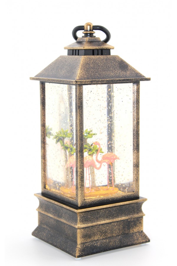 Flamingo Kar Küresi Işıklı