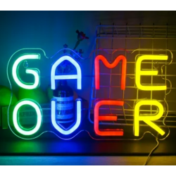 GAME OVER Yazılı Neon Led GAME OVER Yazılı Neon Led