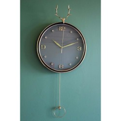 Geyikli Sarkaçlı Duvar Saati Alk1582 Dekoratif Hediyelik Geyikli Sarkaçlı Duvar Saati Alk1582 Dekoratif Hediyelik