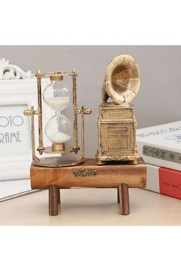 Gramofon Tasarımlı Kum Saati S-27