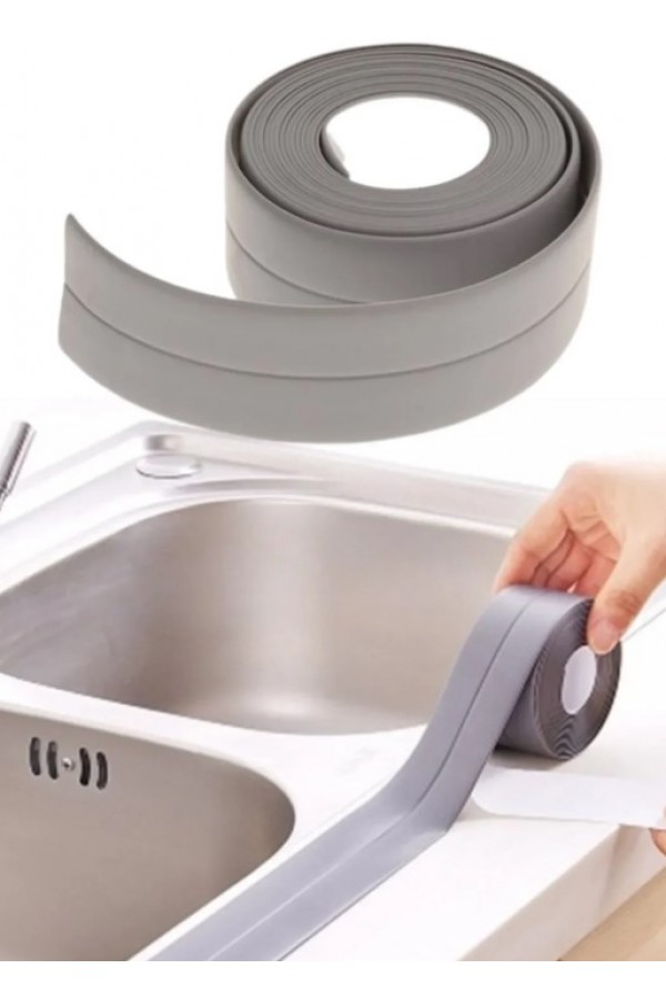 GRİ Su Sızdırmaz Lavabo Kenar Bandı (KUTUSUZ) (3.2m)