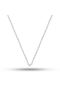 Gümüş 0.30 Mikron 55 Cm Forse Kadın Zincir