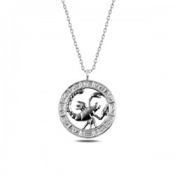 925 Ayar Gümüş Akrep Burcu Kolye 925 Ayar Gümüş Akrep Burcu Kolye