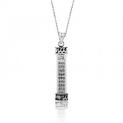 925 Ayar Gümüş Allah Cevşen Dualı Gümüş Kolye